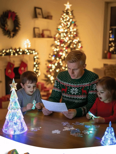 Lampara navideña puzle